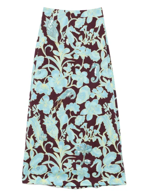ALEMAIS Sizzle midi skirt