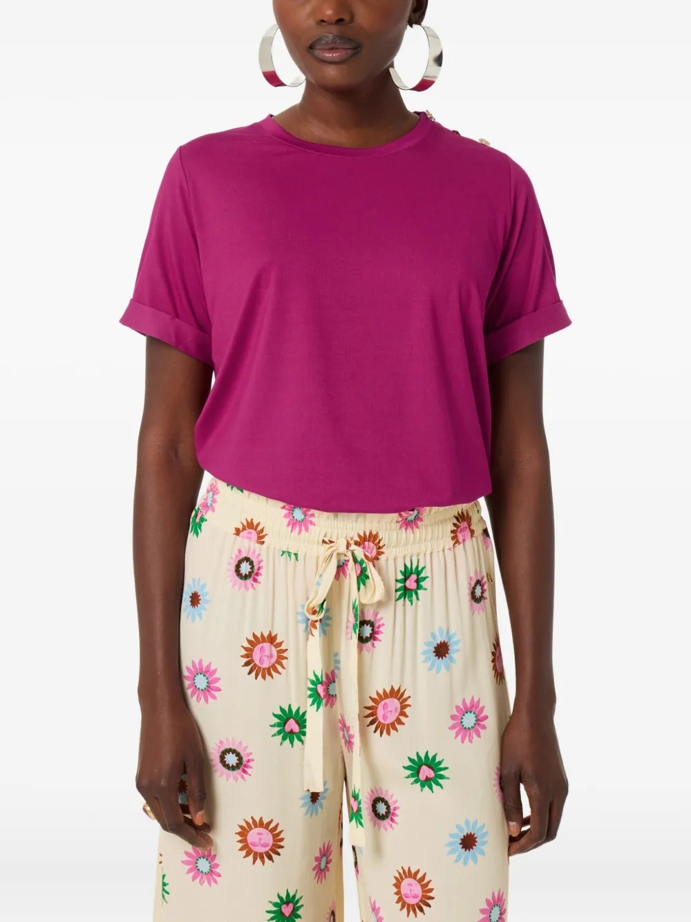 Fabienne Chapot playera con botones | Playeras y jerséis | Image 2