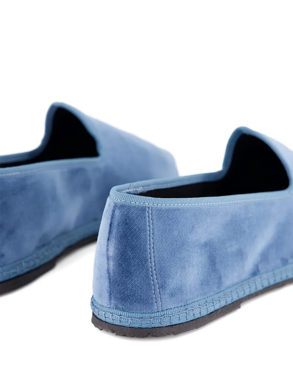 PIEDATERRE Wilde velvet loafers Blue
