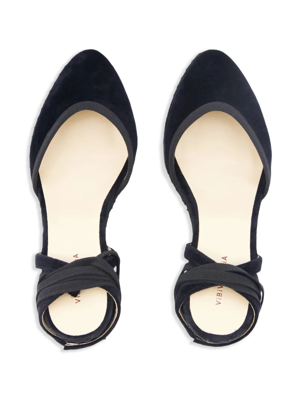 Vibi Venezia 100mm velvet lace-up heeled espadrilles Black