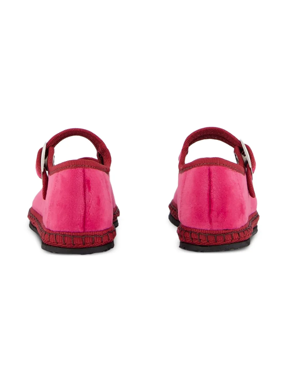 PIEDATERRE Grace velvet buckled ballet flats | Image 2