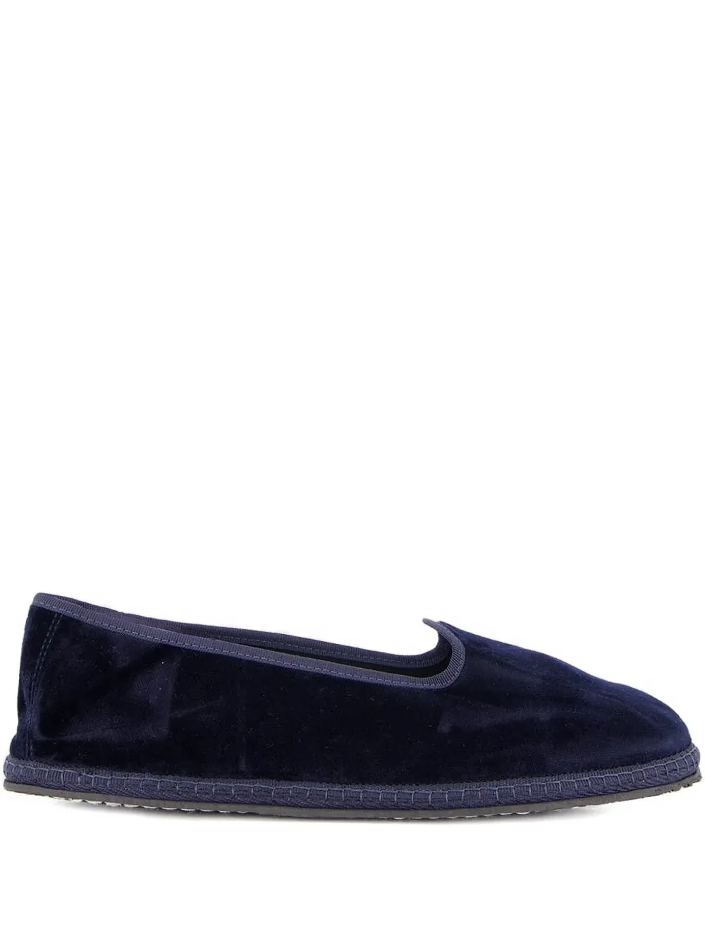 PIEDATERRE Modigliani velvet flat loafers | Blue | Image 1