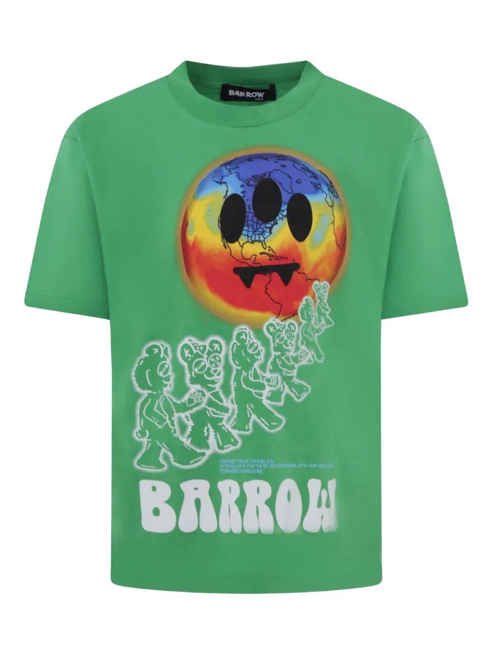 Barrow kids Special Planet T-shirt Groen