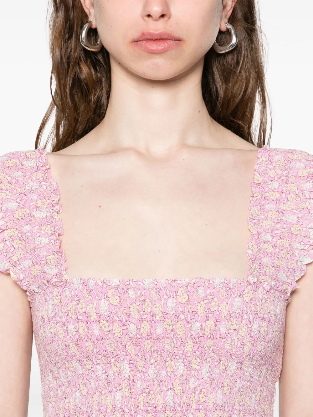 Rixo Kendall maxi-jurk Roze