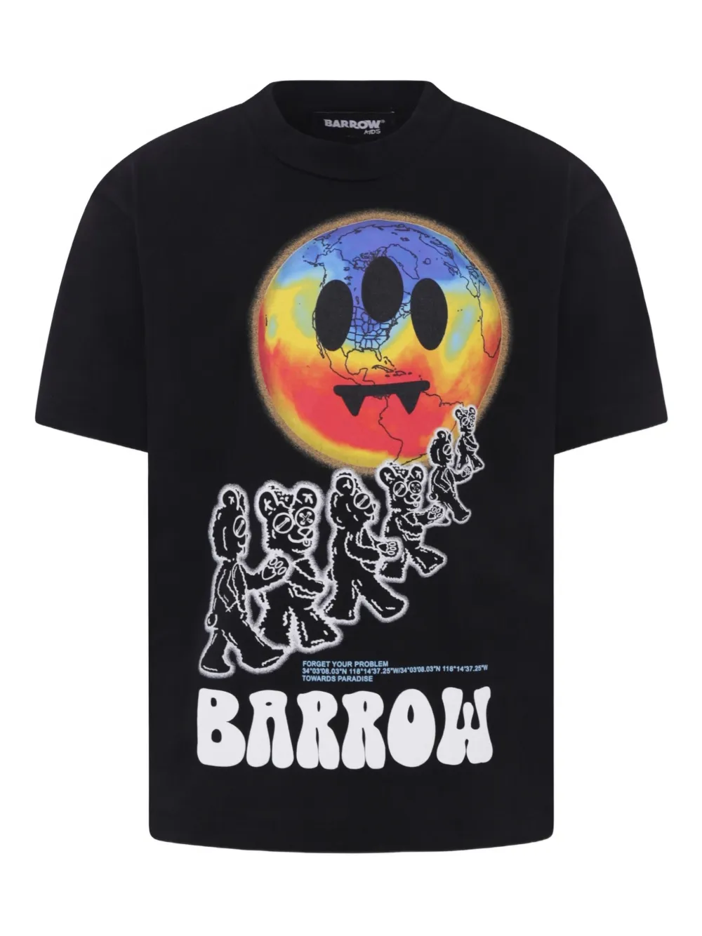 Barrow kids Special Planet T-shirt Zwart