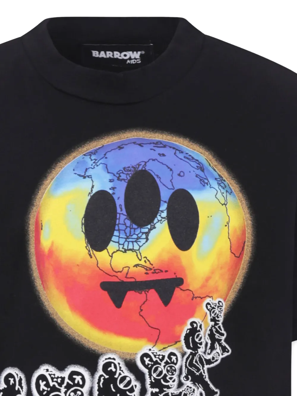 Barrow kids Special Planet T-shirt Zwart