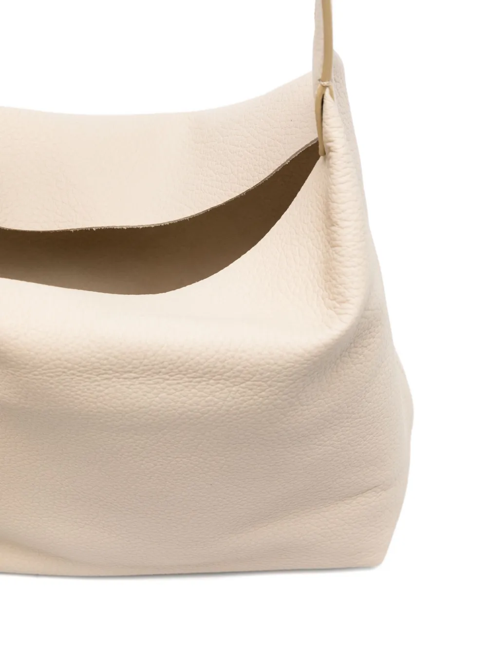 The Row Isa Buckle-fastening Leather Shoulder Bag In Brown