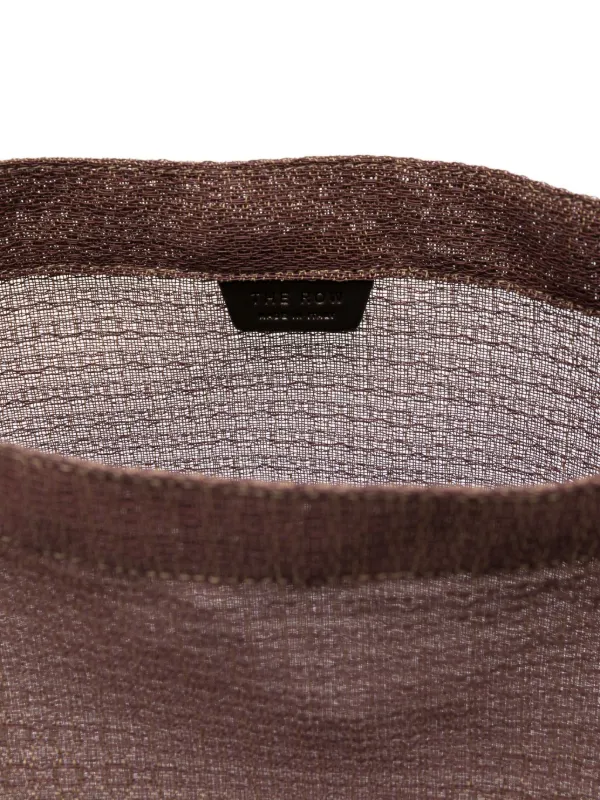 【The Row】バーン メッシュトートバッグ ブラウン The Row Barn メッシュ ハンドバッグ | ブラウン | FARFETCH JP