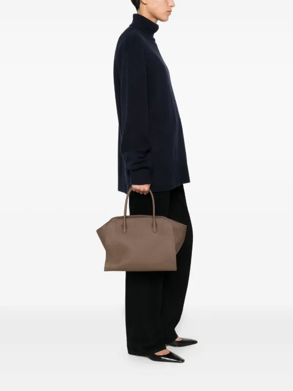 The Row Marlo Leather Tote Bag | ブラウン | FARFETCH JP