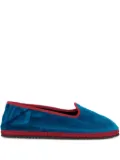 PIEDATERRE velvet ballet flats - Blue