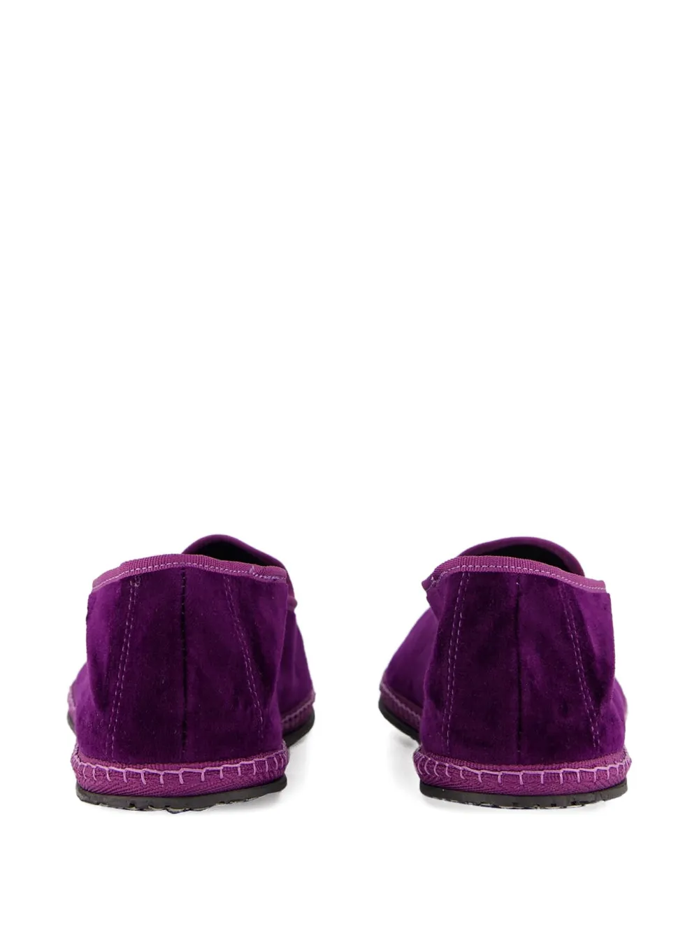 PIEDATERRE Modigliani velvet slippers Purple