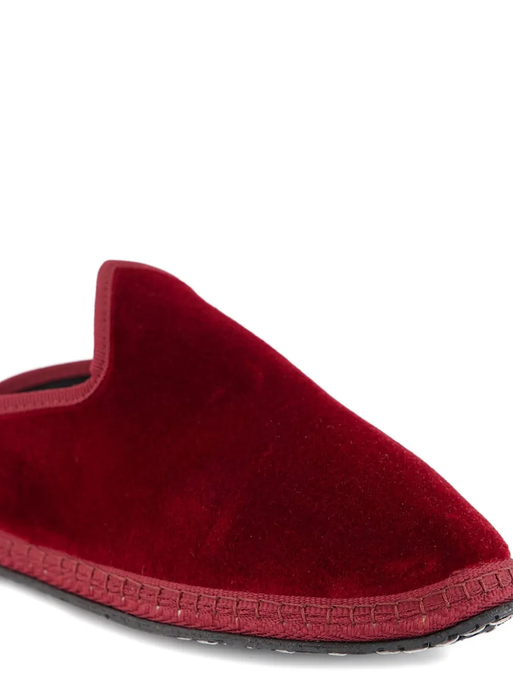 Piedaterre Dandy Velvet Slippers In Red
