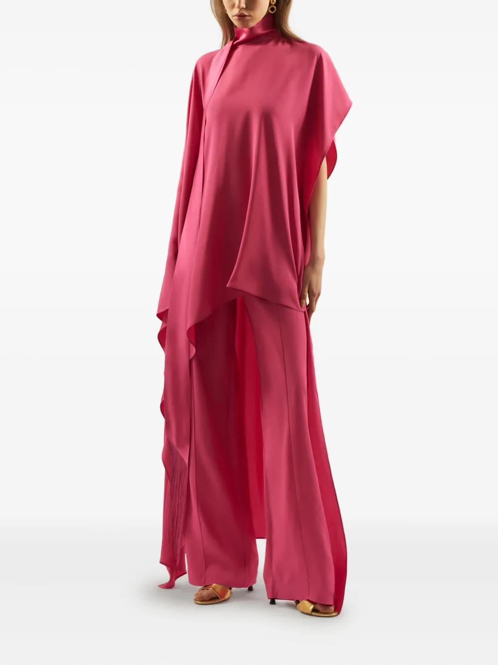 Taller Marmo Marlene broek met wijde pijpen Roze