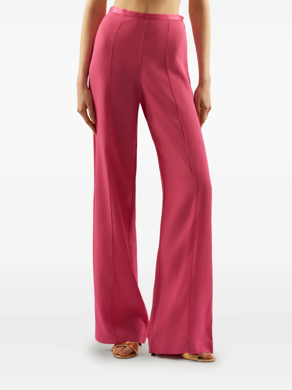 Taller Marmo Marlene broek met wijde pijpen Roze
