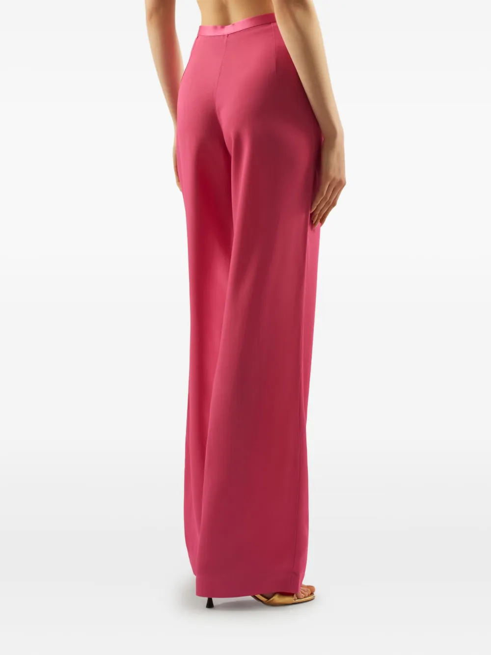 Taller Marmo Marlene broek met wijde pijpen Roze