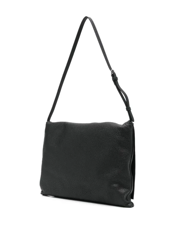 ショルダーバッグ・ポシェット THE ROW BLACK LEATHER MESSENGER BAG NAN Nan leather messenger bag in black - The Row | Mytheresa