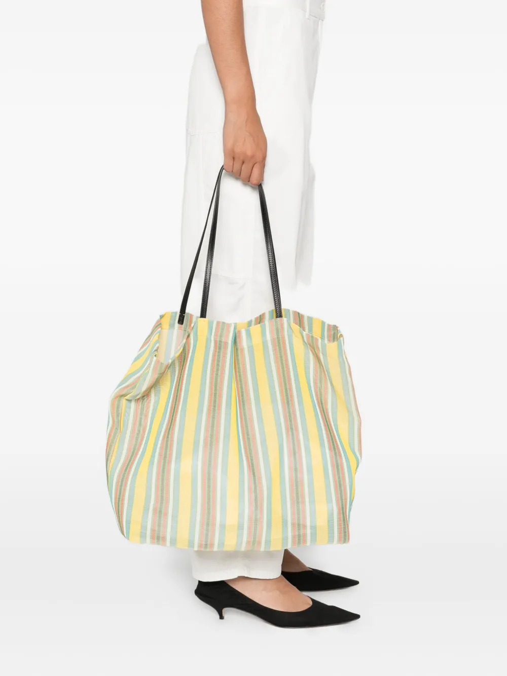 The Row Barn mesh tote bag Geel