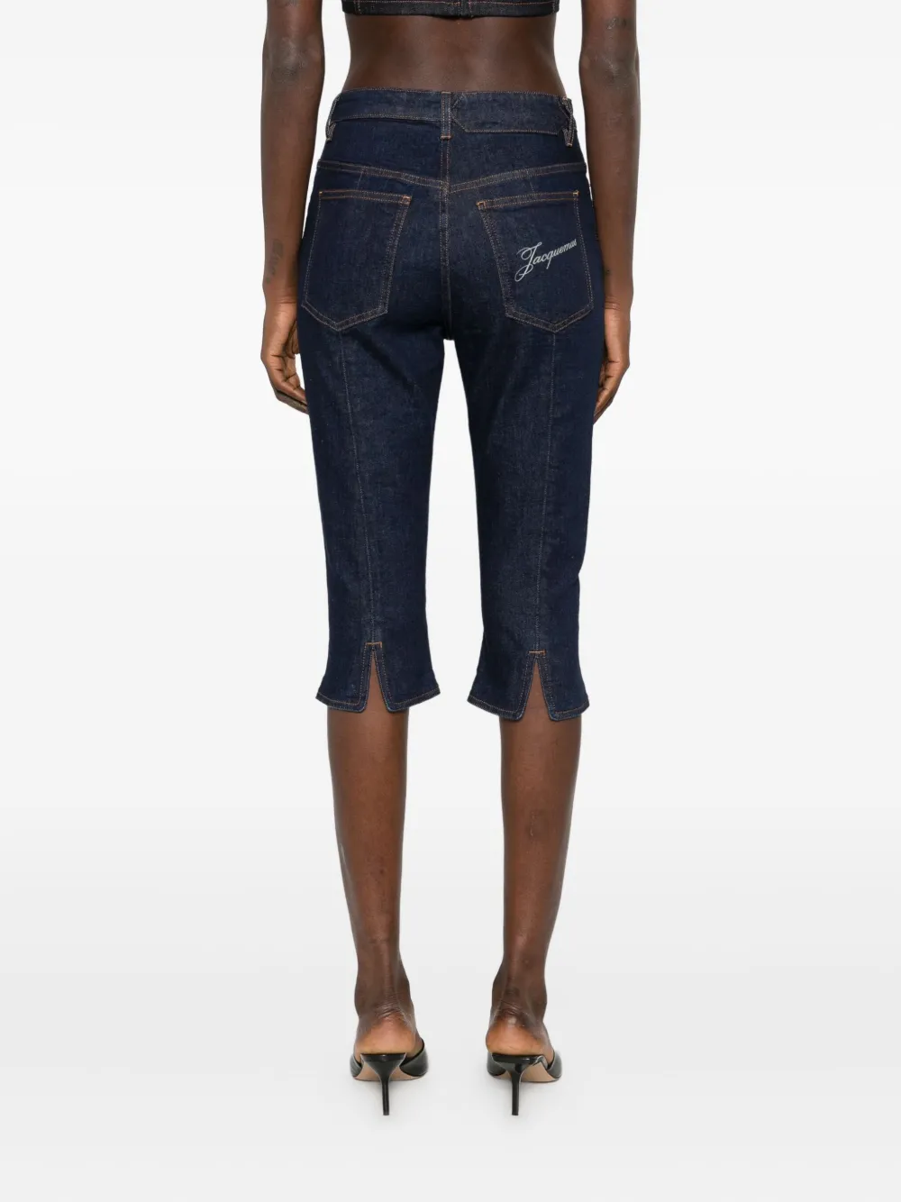 Jacquemus Le De-Nîmes jeans met vlakken Blauw