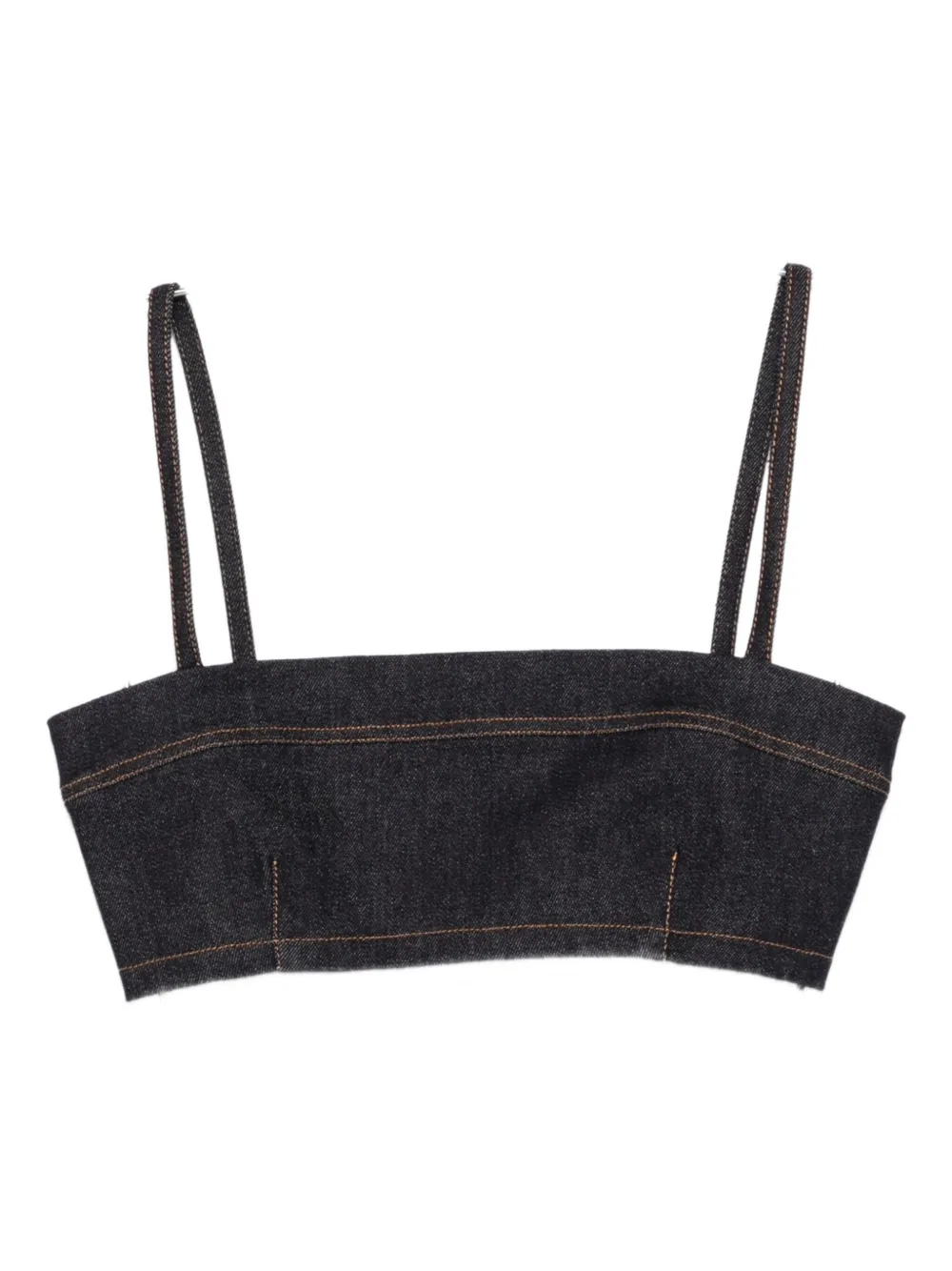 denim cropped top
