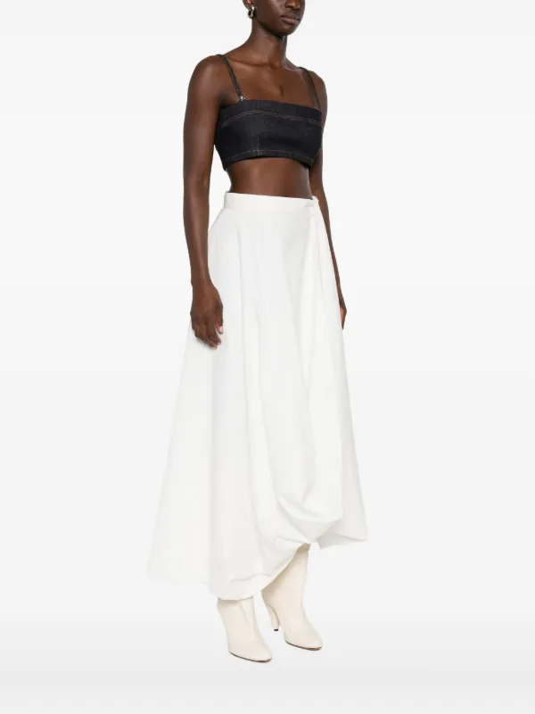 jacquemus トップス Jacquemus Denim Cropped Top | Blue | FARFETCH