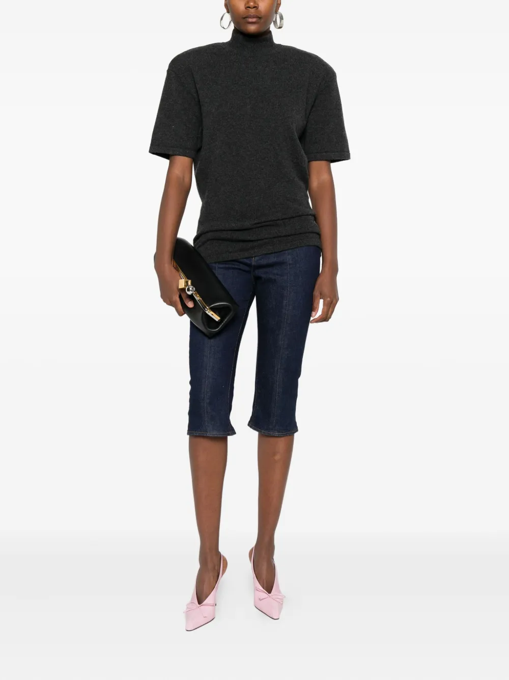 Jacquemus Castagna Wool And Cashmere-blend Turtleneck Sweater In Black