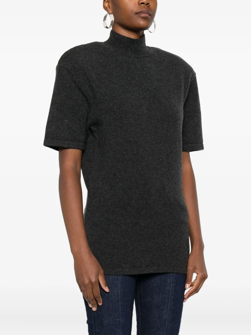 Jacquemus Castagna Wool And Cashmere-blend Turtleneck Sweater In Black