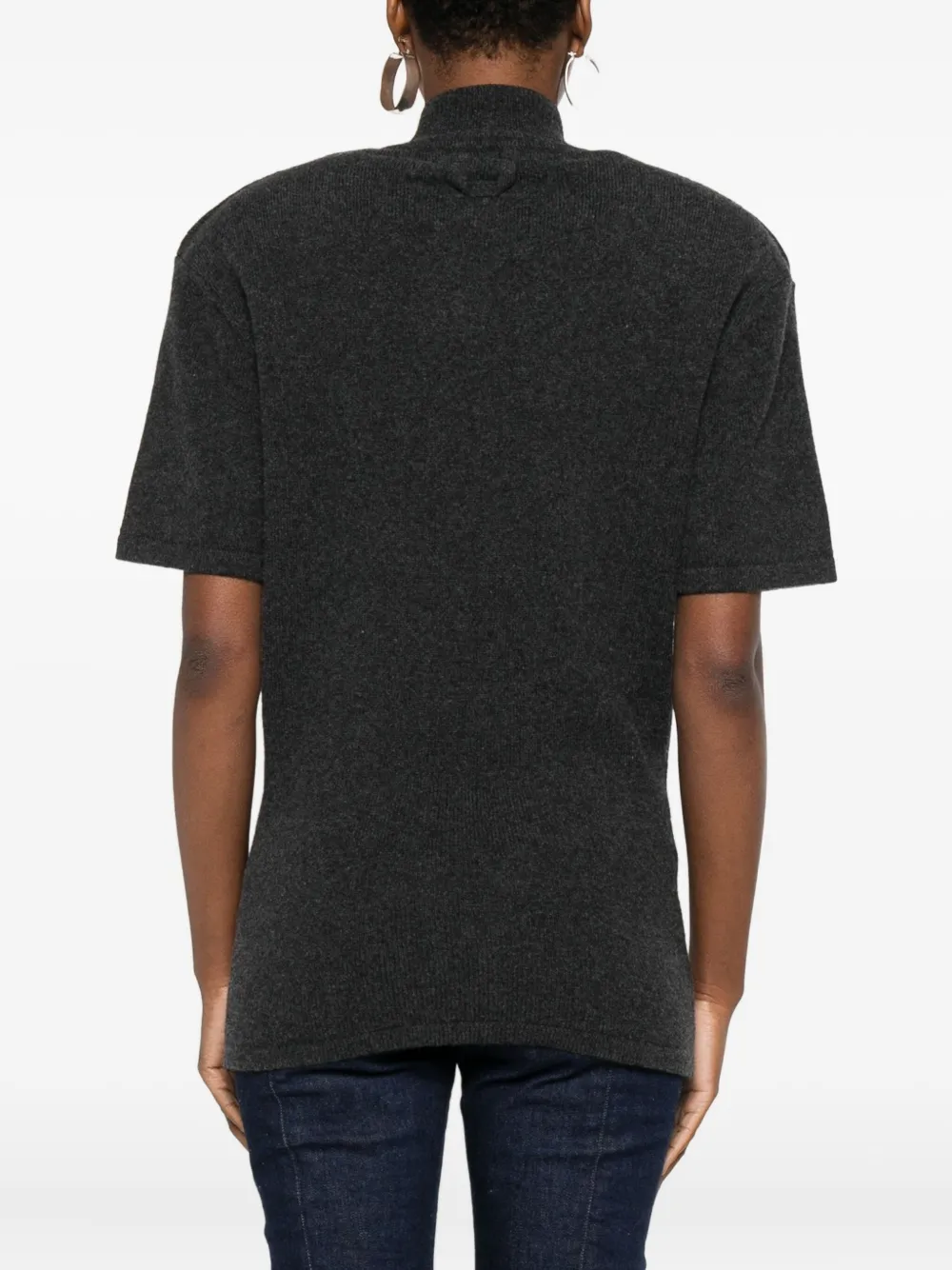 Jacquemus Castagna Wool And Cashmere-blend Turtleneck Sweater In Black
