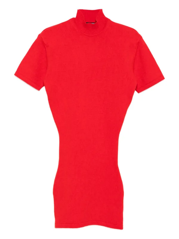 satin dress hot pink Easy to Love Flared Satin Mini Dress main image 0