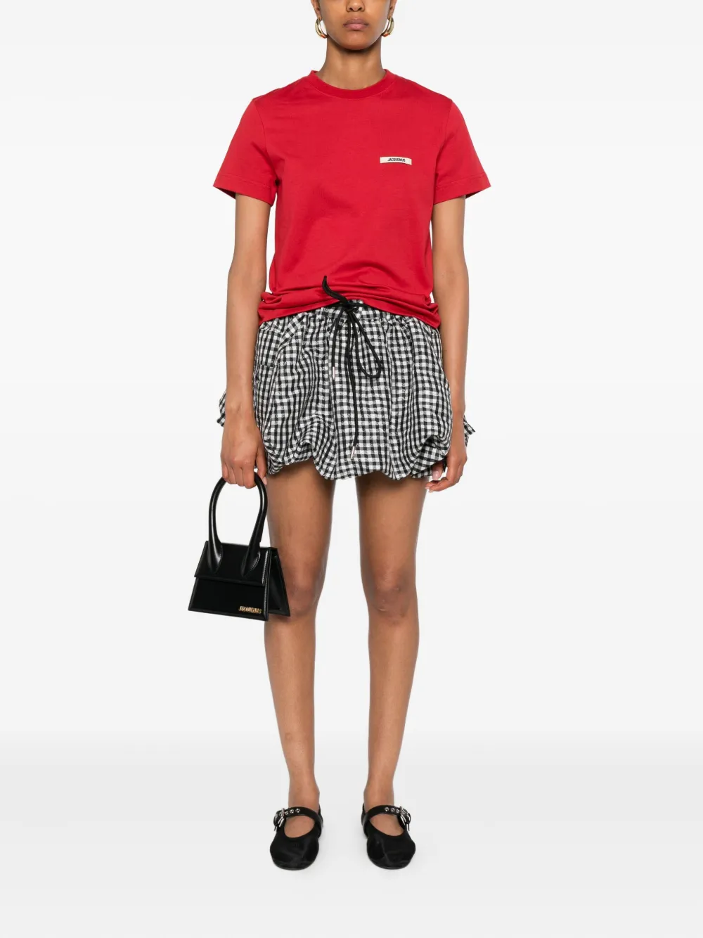 Jacquemus Le T-shirt Gros Grain T-shirt Rood
