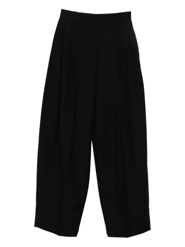 Jacquemus Pleated-front Trousers in Black