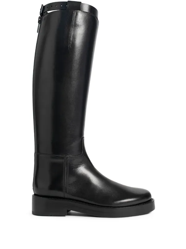 Ann Demeulemeester Stan Knee-high Biker Boots in Black