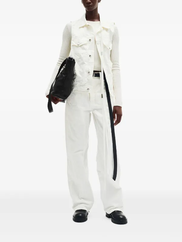 ANN DEMEULEMEESTER ホワイトベスト 34