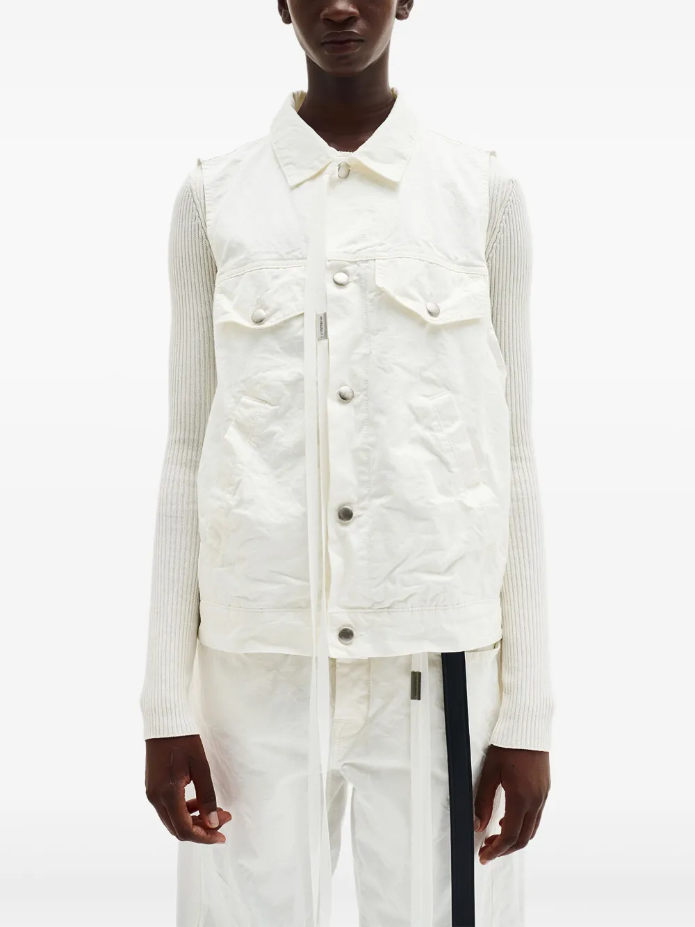 Ann Demeulemeester Juliette gilet Wit