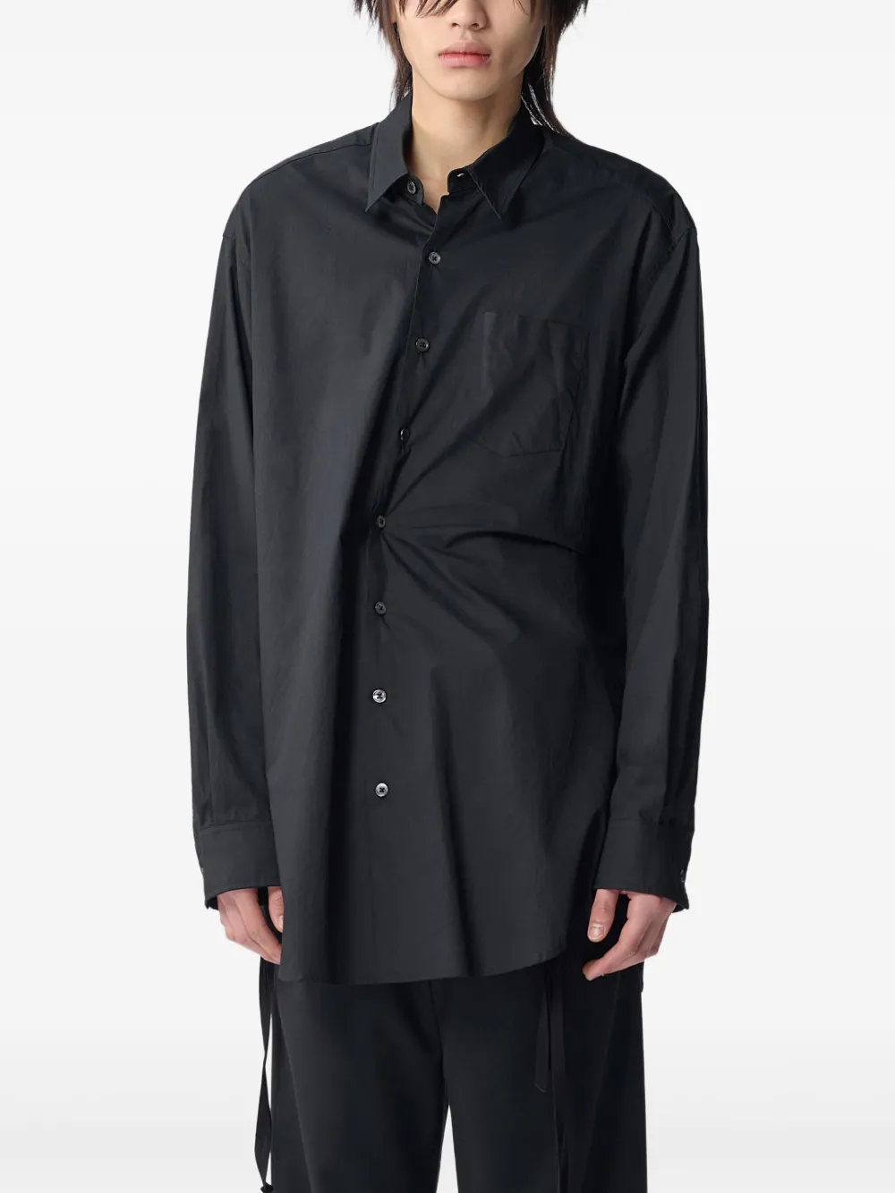 Ann Demeulemeester poplin cotton shirt | Black | Image 1
