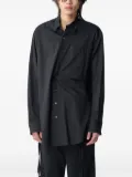 Ann Demeulemeester poplin cotton shirt - Black