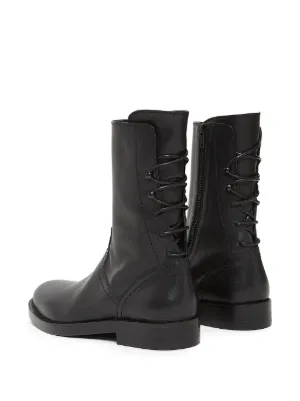 り*り様 ann demeulemeester black Side Zip B Ann Demeulemeester lace-up side-zip Boots | Black | FARFETCH