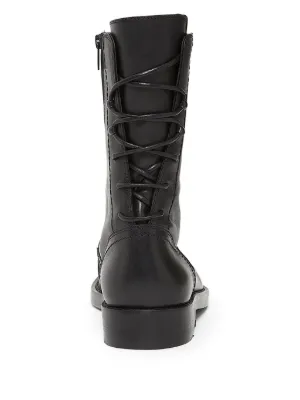 Ann Demeulemeester lace-up side-zip Boots | Black | FARFETCH