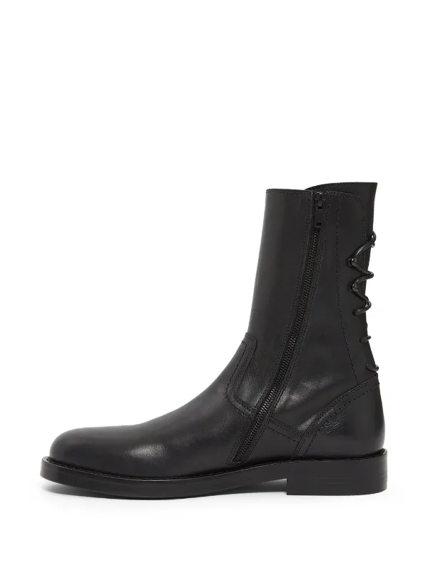 Ann Demeulemeester Heiko アンクル バイカーブーツ | ブラック