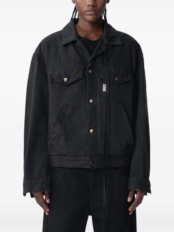 Ann Demeulemeester ブラックデニムジャケット ANN DEMEULEMEESTER