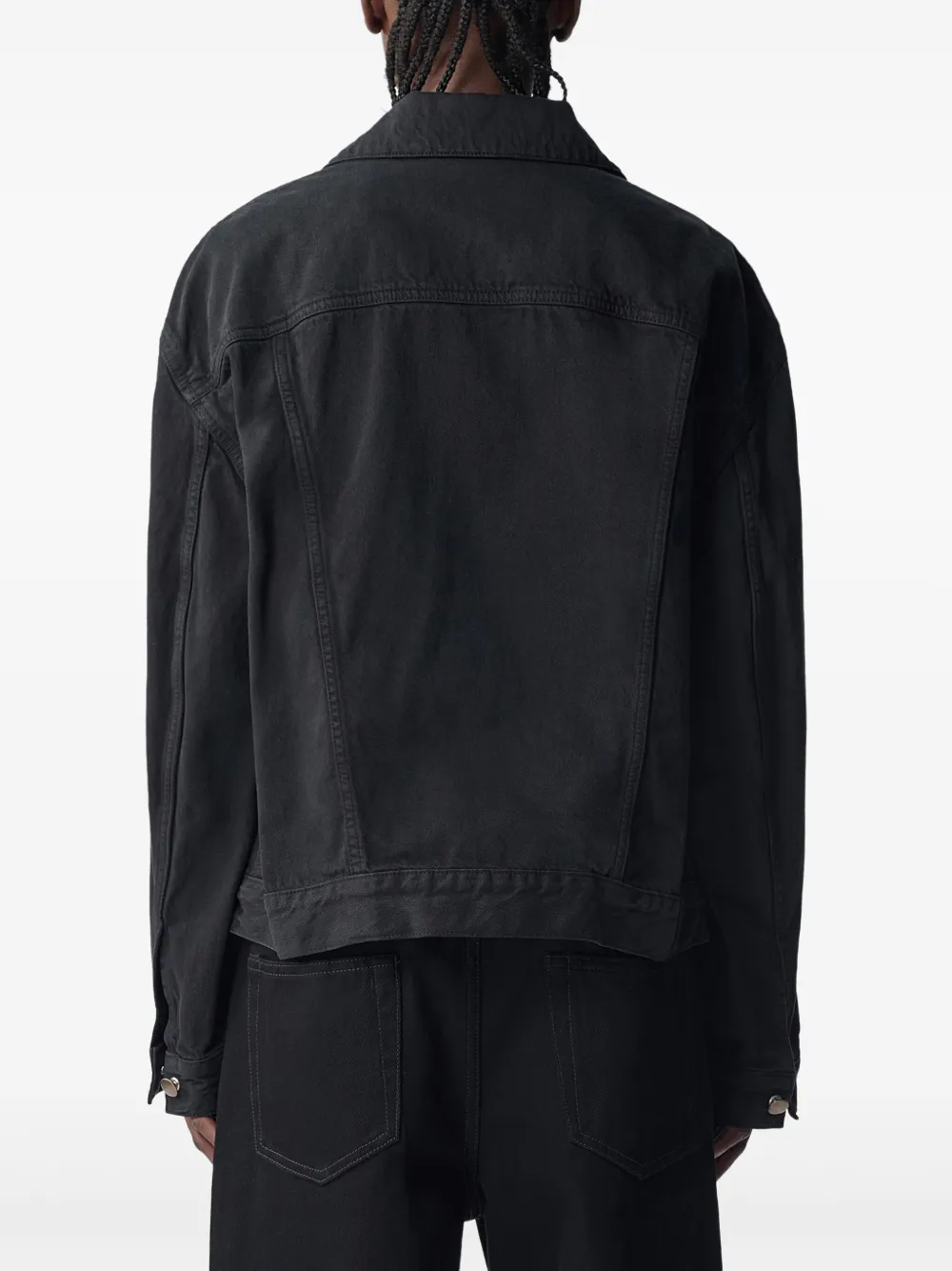 Ann Demeulemeester Marthe denim jack Zwart