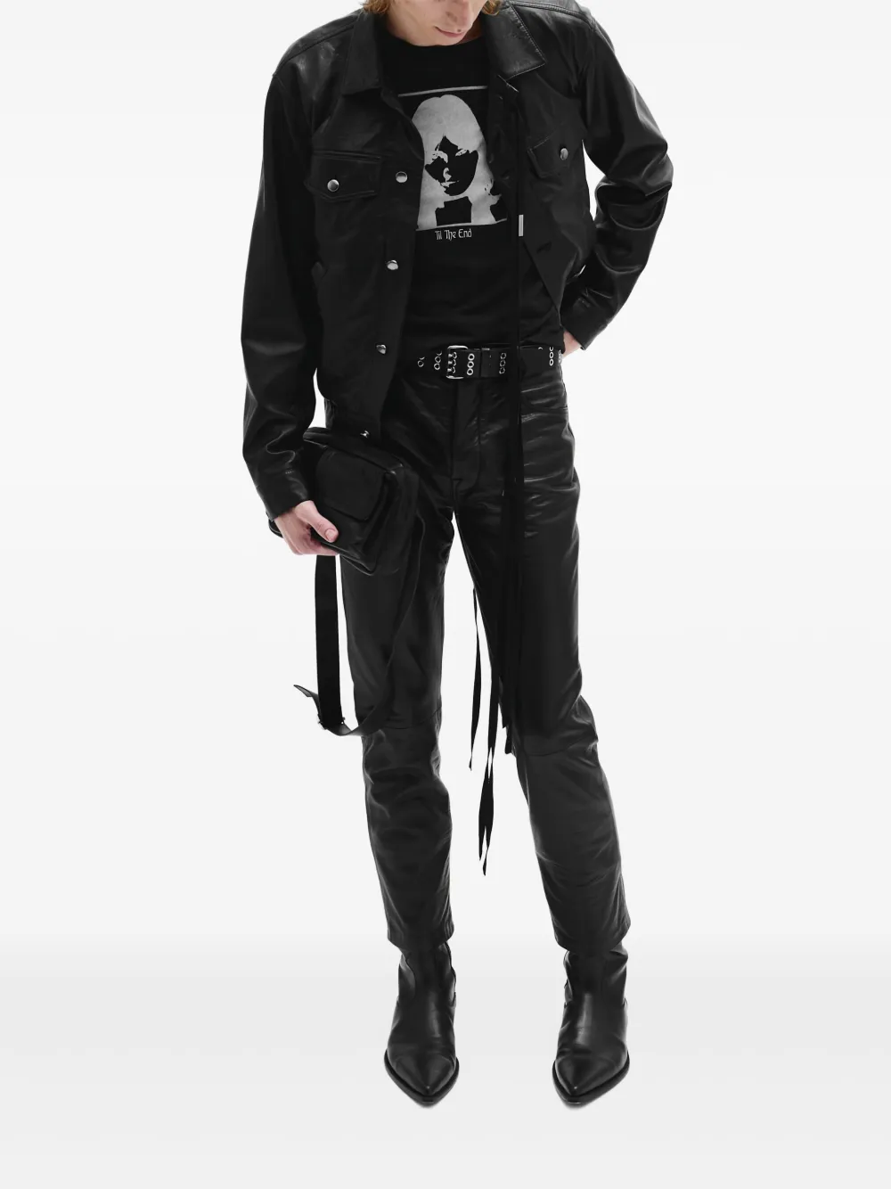 Ann Demeulemeester Ysewijn ''Till The End'' top - Zwart