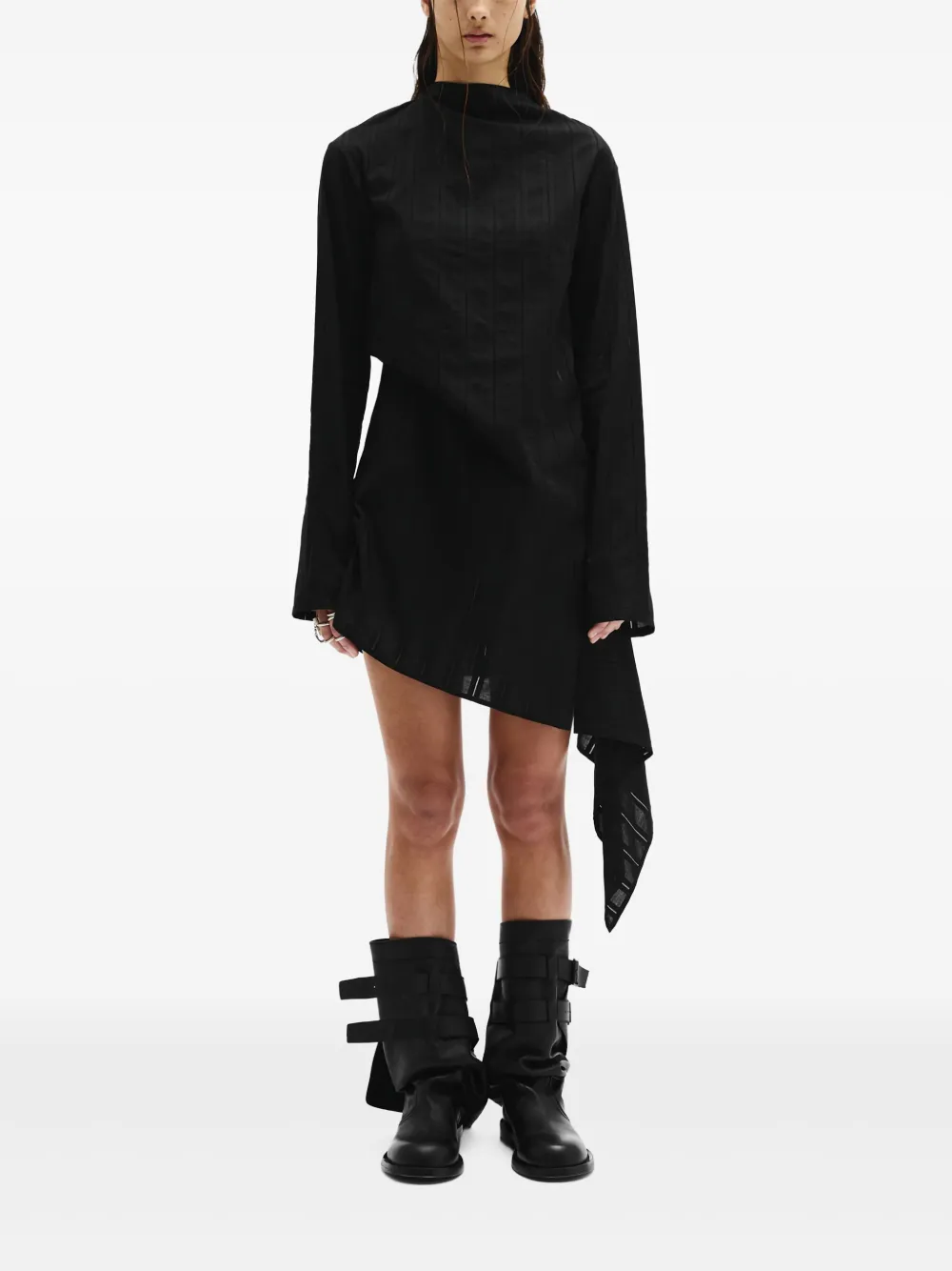 Ann Demeulemeester Halvi Draped Shirt Dress