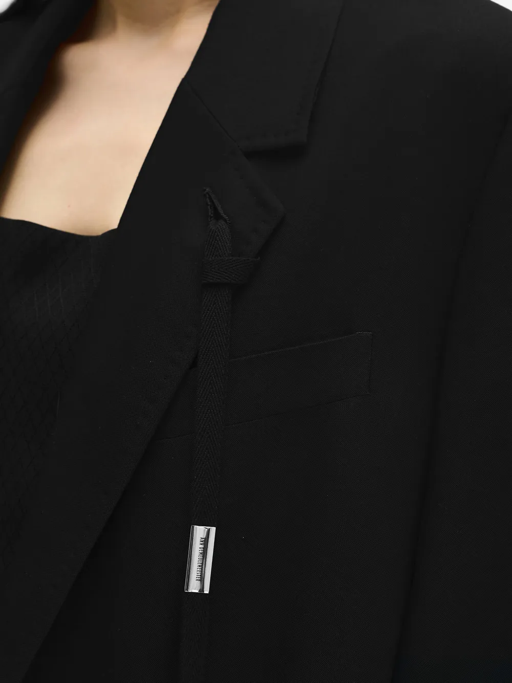 Ann Demeulemeester Viv getailleerde jas Zwart