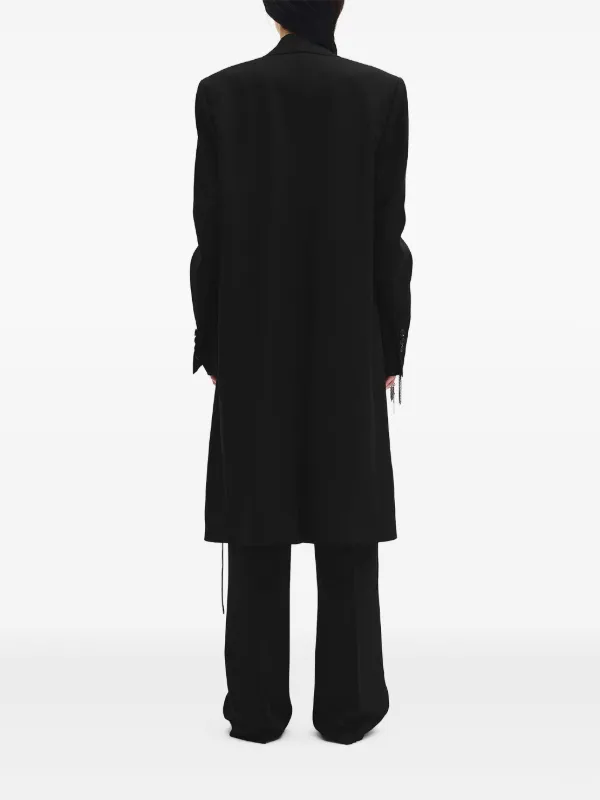 Ann Demeulemeester Viv Tailored Coat | Black | FARFETCH