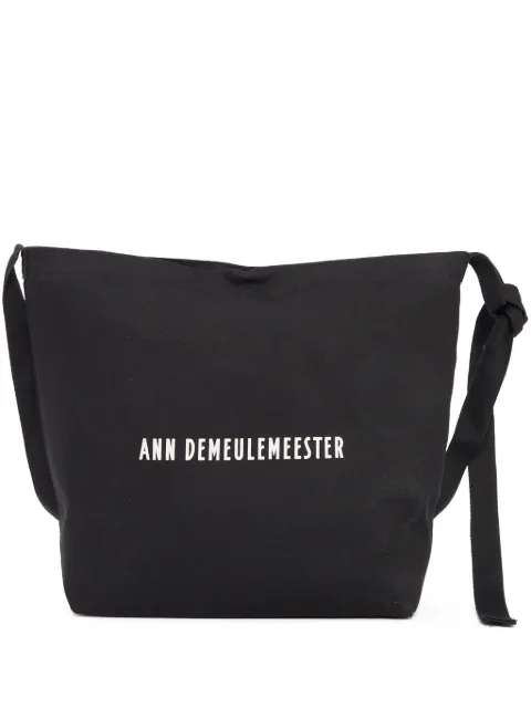 Ann Demeulemeester cotton shoulder bag
