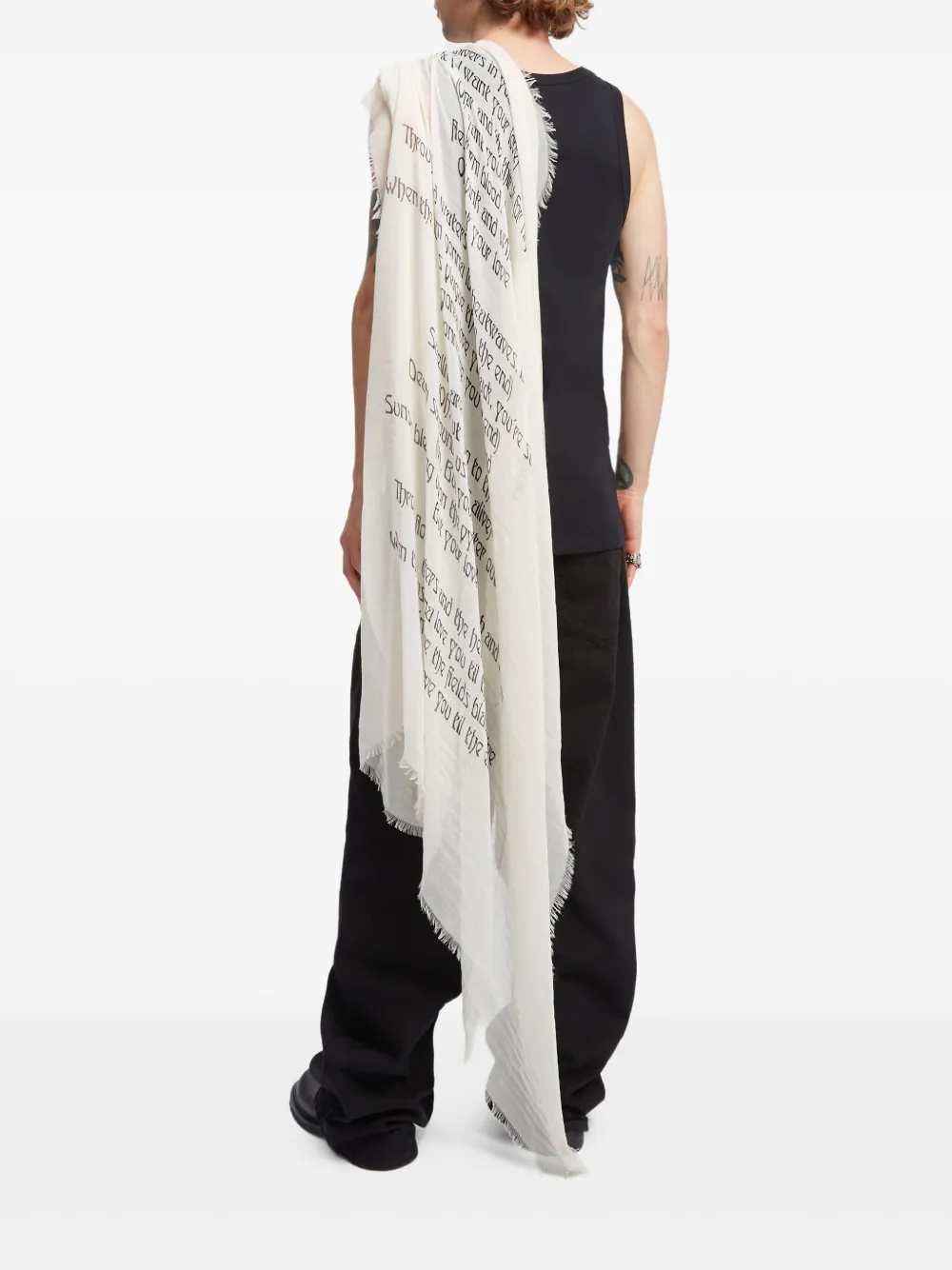 Ann Demeulemeester Vesta sjaal - Wit