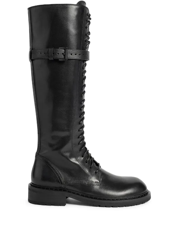 Ann Demeulemeester Danny Combat Boots in Black