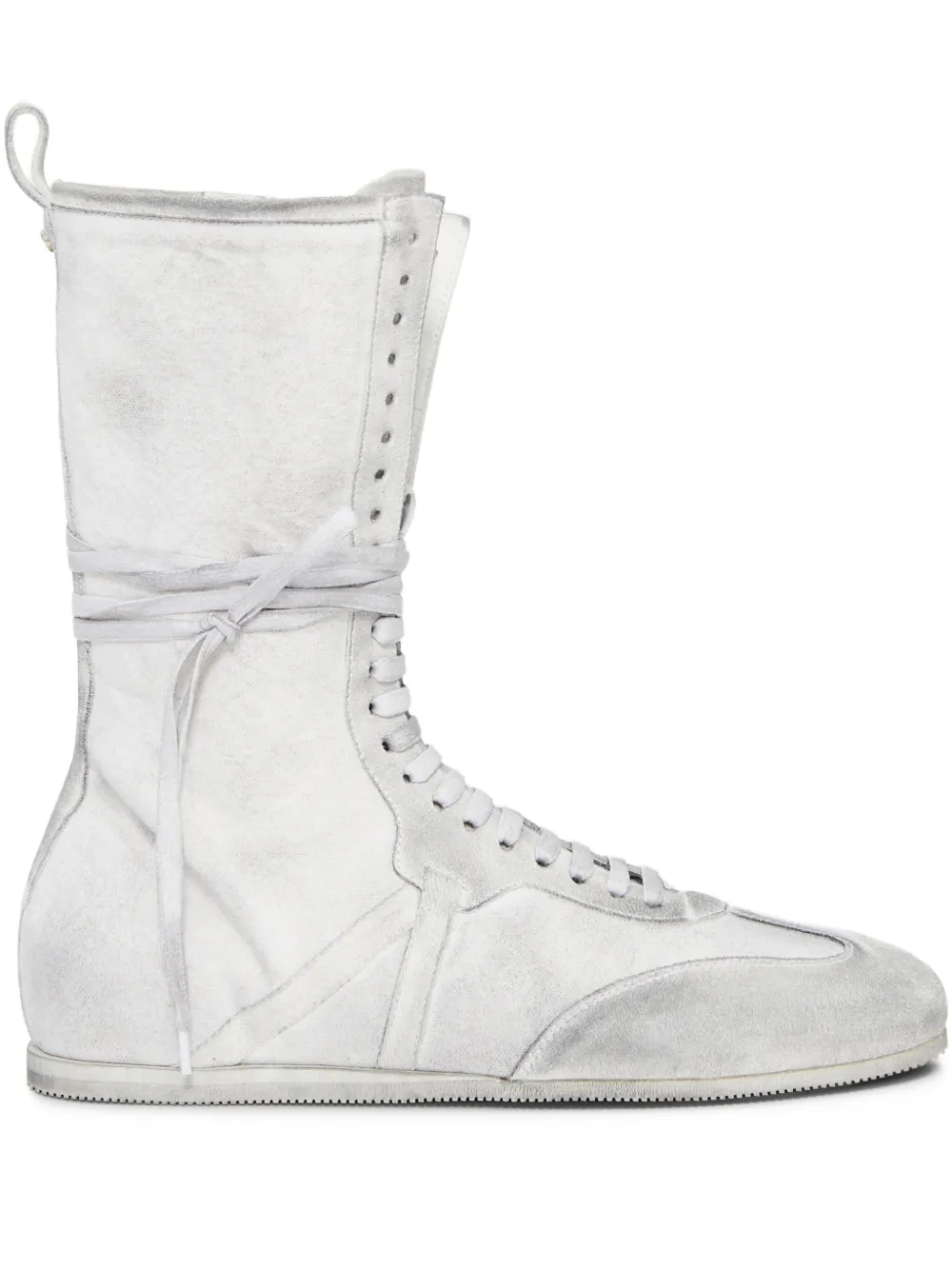 Ann Demeulemeester leather sneakers White
