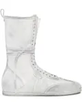 Ann Demeulemeester leather sneakers - White