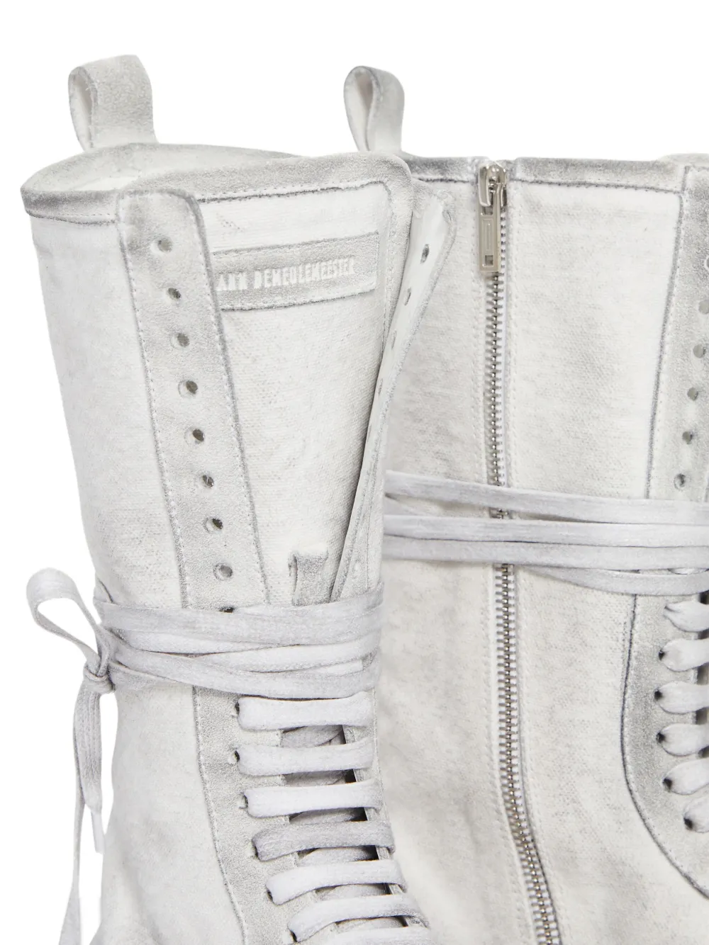 Ann Demeulemeester leather sneakers White
